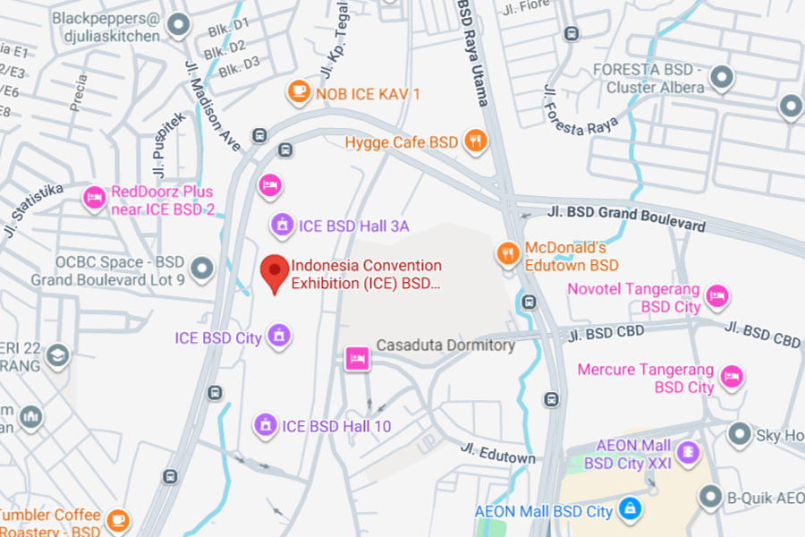 Indonesia Convention Exhibition (ICE) BSD City Map