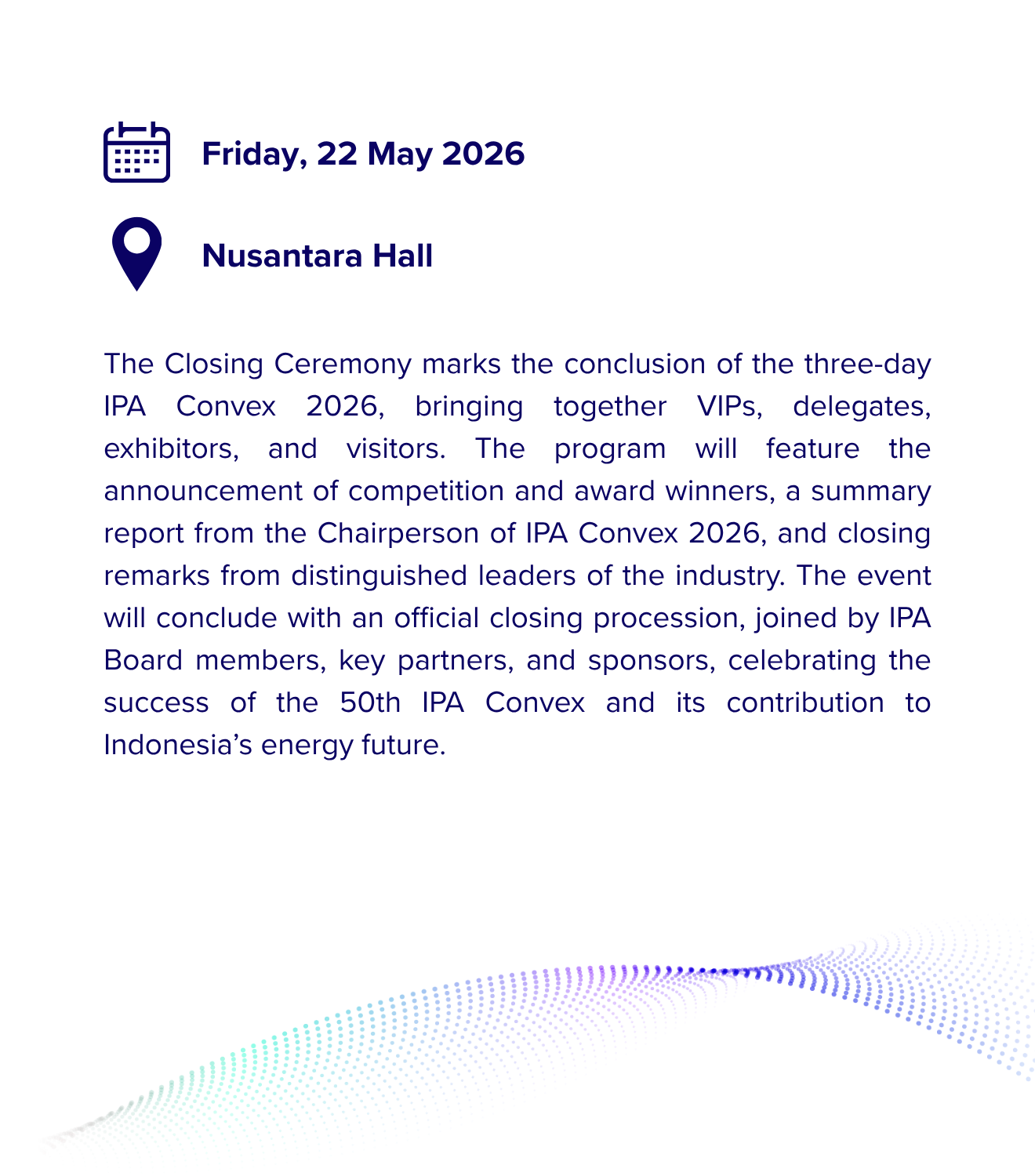 Closing Ceremony IPA CONVEX 2026