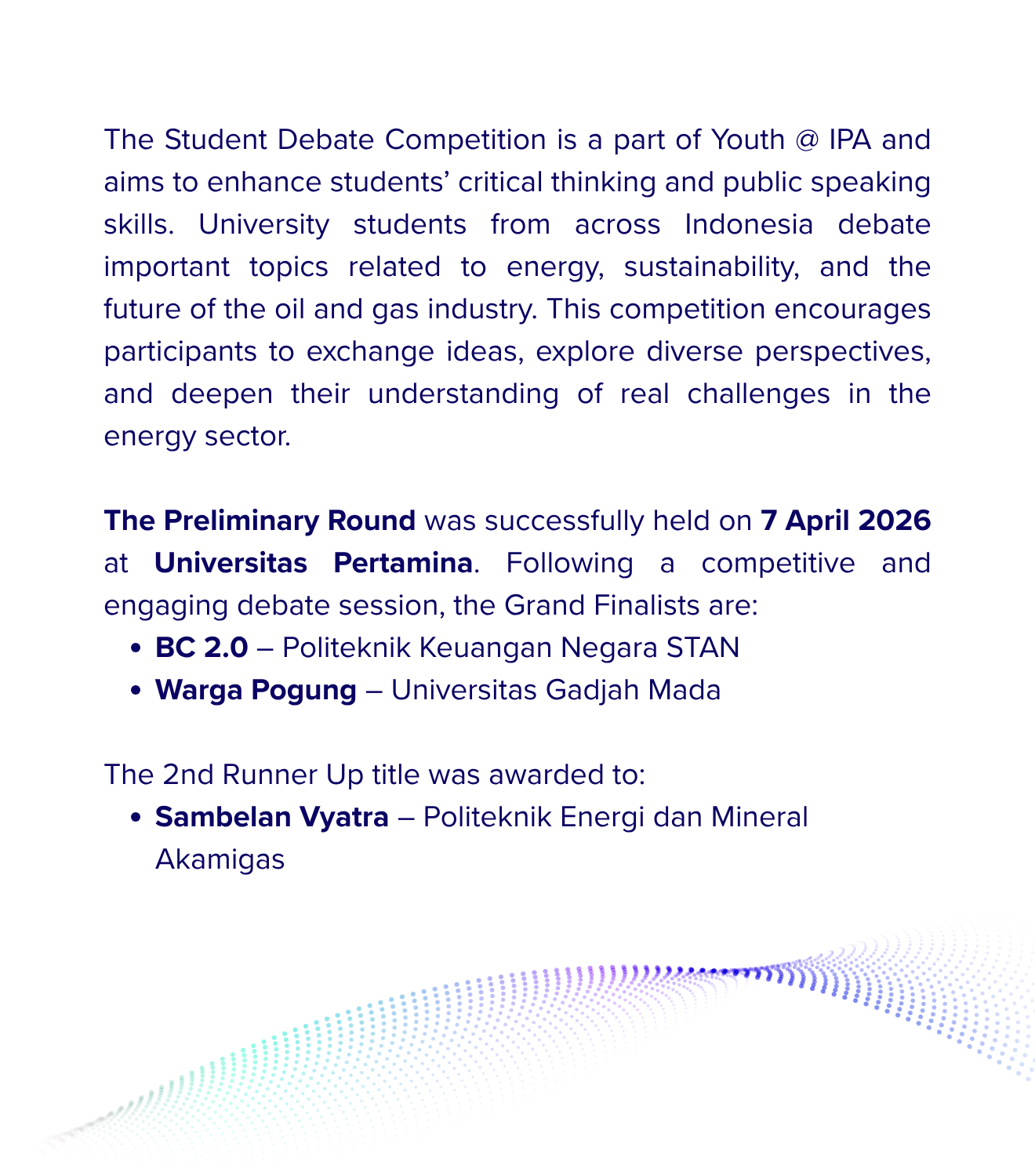 Student Debate Competition IPA CONVEX 2026